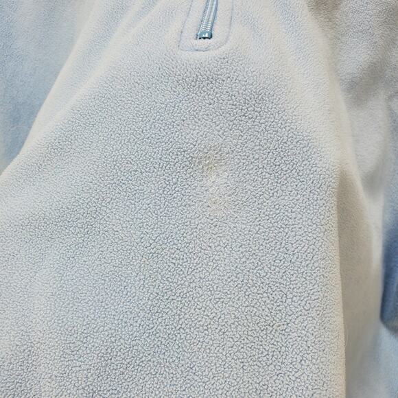 Cabelas Sweatshirt Womens XL Regular Blue 1/4 Zip Long Sleeve 100% Polyester Top - Picture 8 of 11